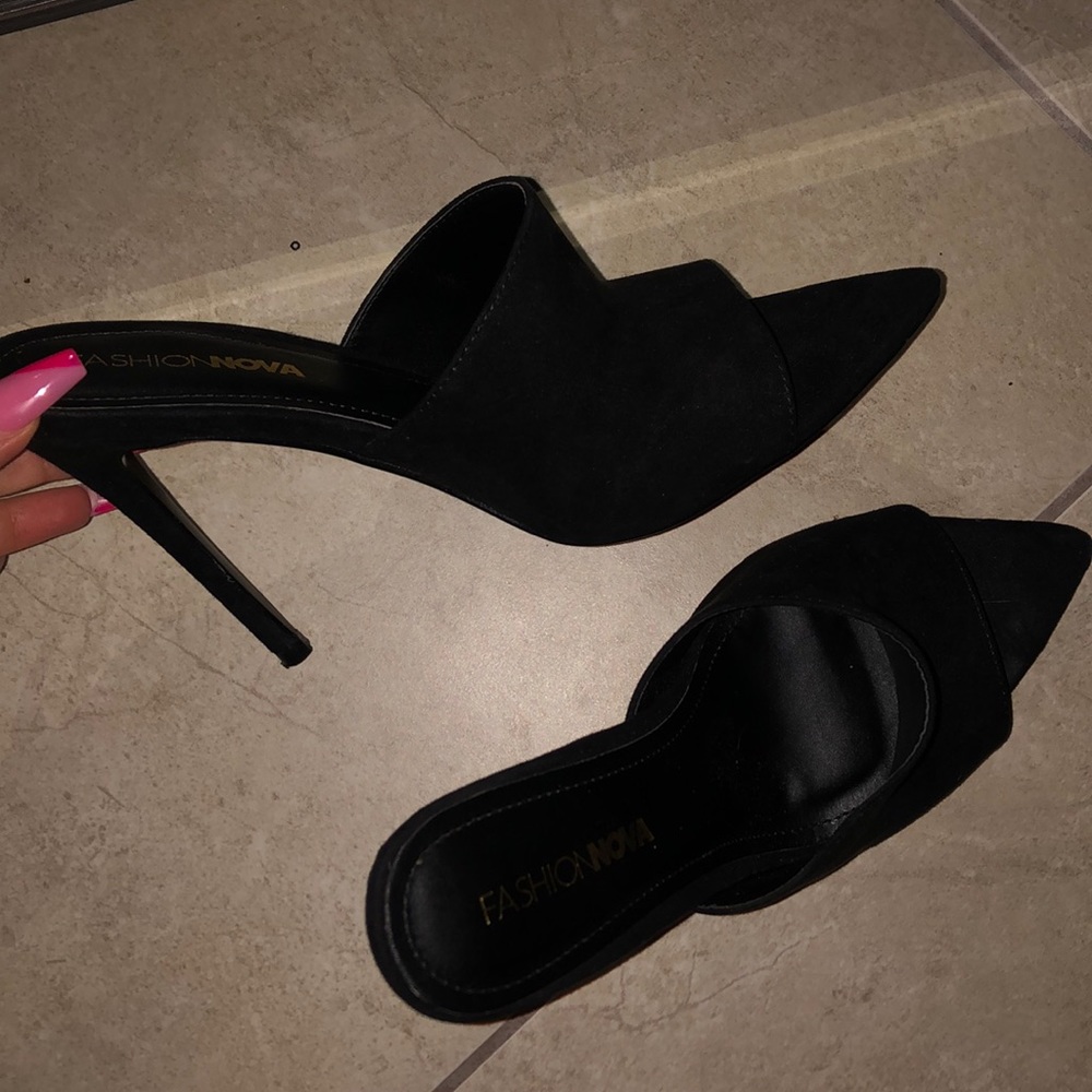 Black Mule Heels